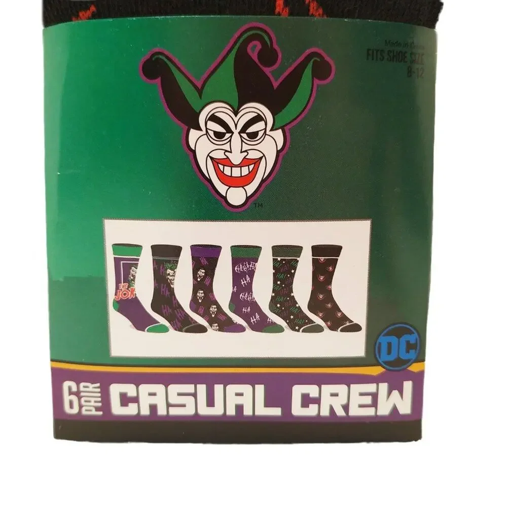 The Joker Casual Crew Socks-6 Pairs